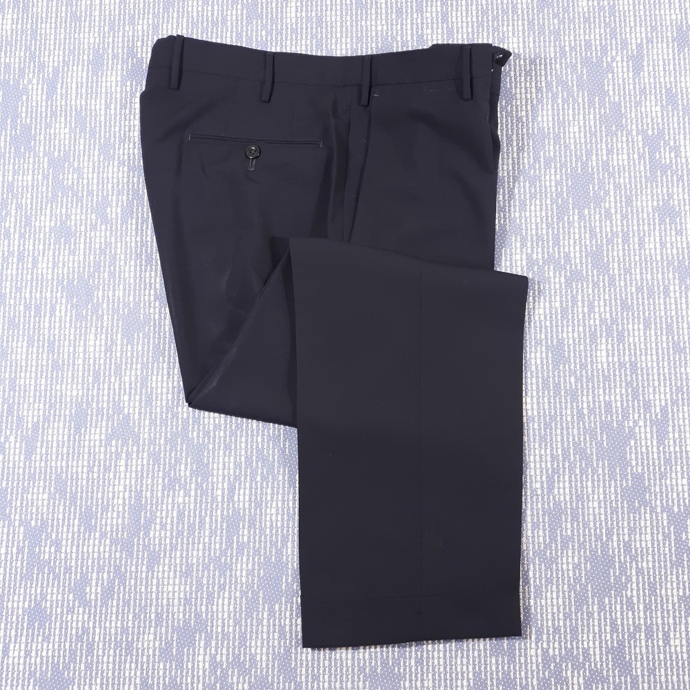 Incotex Dress Pants Wool Mens Size 33 x 27 Navy Super 130's Slowear Super Light